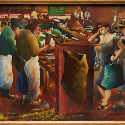 Painting; "The Fish Market"