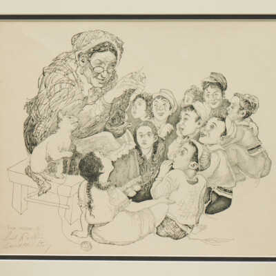 Drawing, "Grandma's Story"