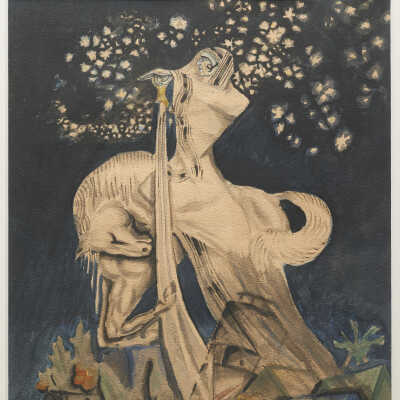 Painting; "The Guardian of Israel Shall Not Sleep and Shall Not Rest."