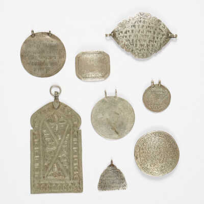Silver amulets (8)