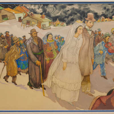 Painting, "Wedding in Town"