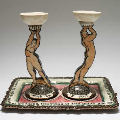 Wedding Cups and tray (3 pcs)