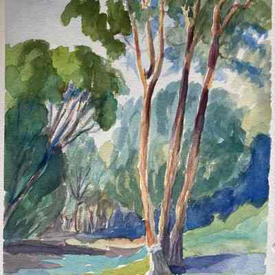 Watercolor Trees