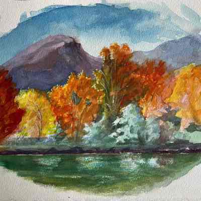 Watercolor landscape