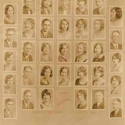 Photograph of Springfield High School Class of 1930, Springfield, Oregon, 1930