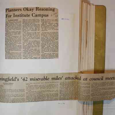 Page 101 newspaper clipping unfolded