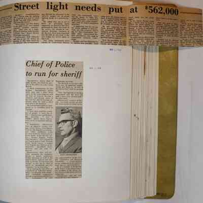 Page 109 newspaper clipping unfolded