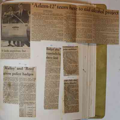 Page 119 newspaper clipping unfolded