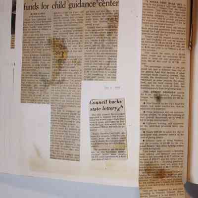 Page 122 newspaper clipping unfolded