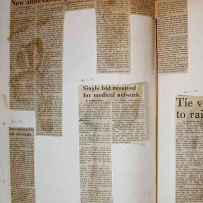 Page 140 newspaper clipping unfolded
