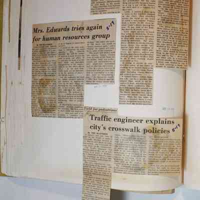 Page 152 newspaper clipping unfolded