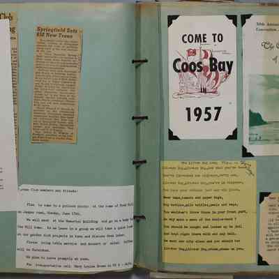 Pages 46 - 47 tri-fold pamphlet unfolded