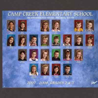 Photograph, Camp Creek Elementary, Grades 2 and 3, 2007-2008.
