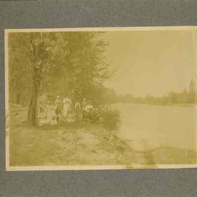Oldham Family -at Seavey Ferry - McKenzie River