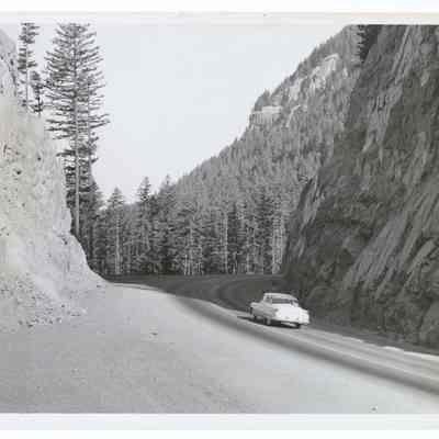 Photograph of Oregon State Highway 58 near Salt Creek Falls, Oregon, circa 1969