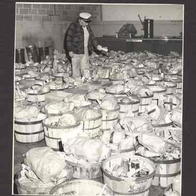 Photograph, Operation Christmas Basket, Dec. 1957