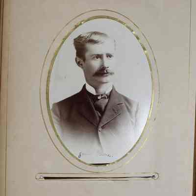 2016-024-012_img-017: Page 15 of photograph album 2016.024.012: Photo of James Krone.