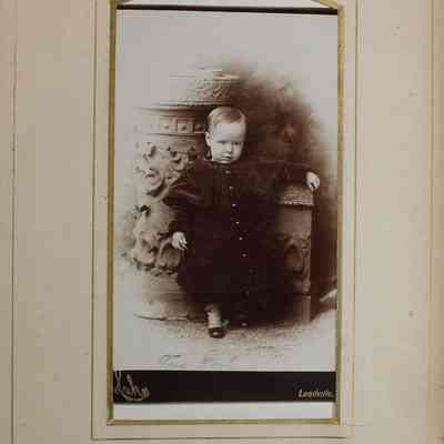 2016-024-012_img-022: Page 20 of photograph album 2016.024.012: Photo of Fred Fogle.
