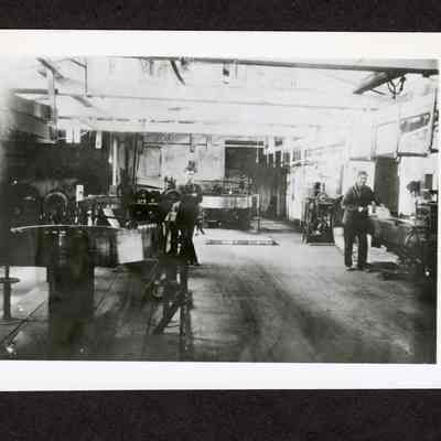Photo of Filing Room at Old Booth-Kelly Mill. Date unknown.