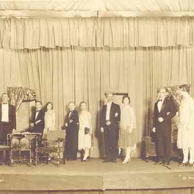 Photograph of "So This is London", a play at Oregon City High School (Lucille Wylie), circa 1930
