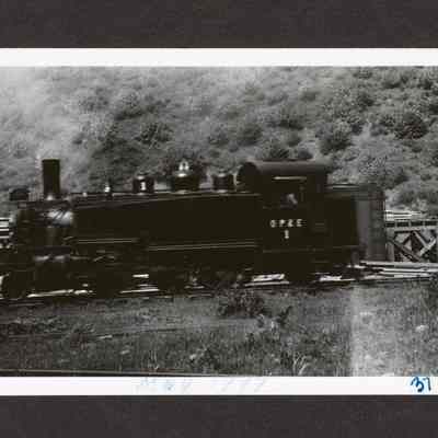 Photograph of OP&E 1 locomotive