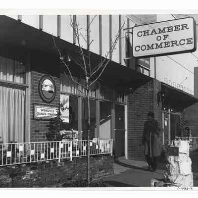 Photograph of the old Chamber of Commerce Building, Springfield, circa 1960
