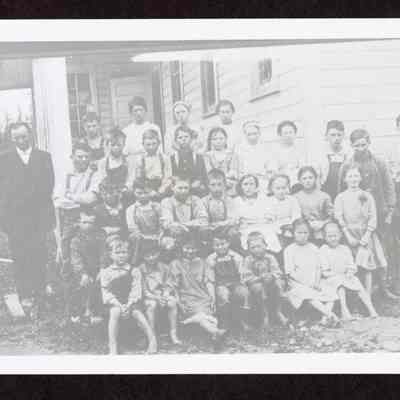 Photograph of a unknown school class