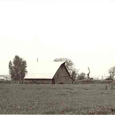 Photograph of an unknown barn, circa 1960-1970