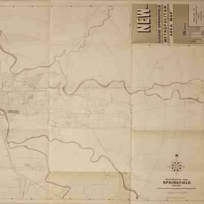 Map of Metropolitan Eugene and Springfield, 1970