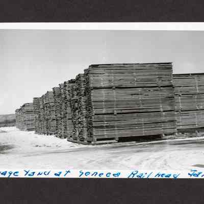 Photograph of storage yard at Seneca Rail Head