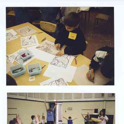 Photographs of Native American Lessons, Centennial Elementary School, circa 1990s