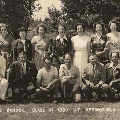 Photograph of Springfield High School Reunion, Class of 1930, Held 1951
