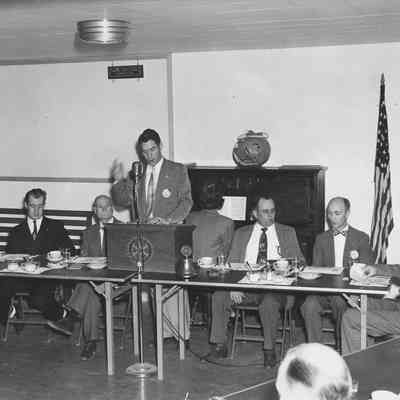 Photograph of Speaker's Table, Rotary Club luncheon, date unknown
