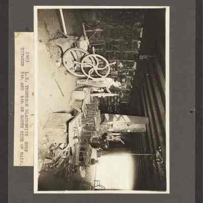 Photograph, L.E. Thompson Blacksmith Shop Between 5th and 6th on South Side of Main, 1903.
