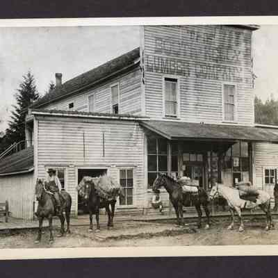 Photograph of Booth-Kelly Lumber Co. Store, Saginaw, Oregon