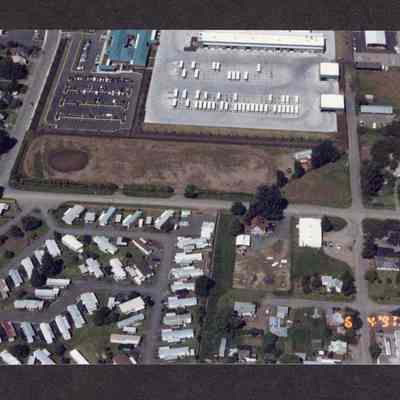 Ariel Photograph of Lane Transit District Lot, Springfield, Oregon, 1991