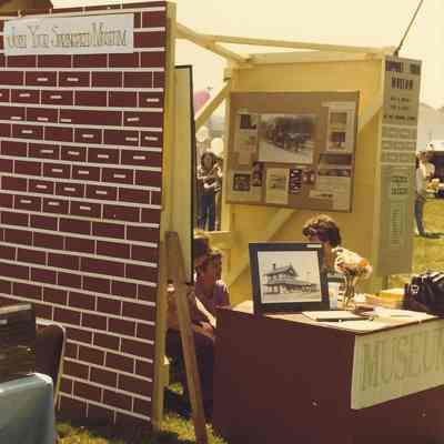 Photograph of the Broiler Festival Museum Booth, Springfield, OR, circa 1980