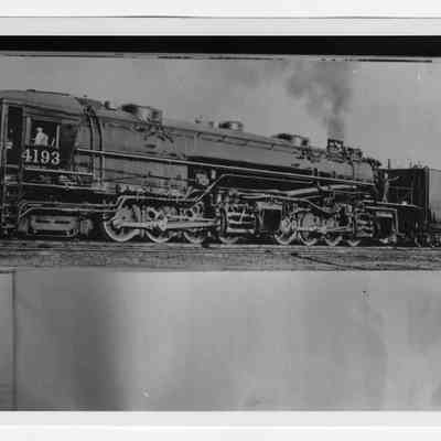 Photograph of Southern Pacific locomotive number 4193, Los Angeles, California, undated
