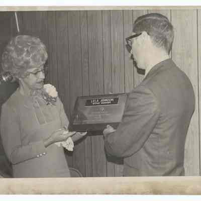 Photograph of Lela Johnson, Springfield Chamber of Commerce Office Manager, circa 1960