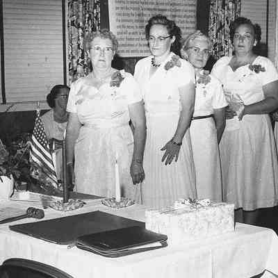 Photograph of women at a lodge event, date unknown