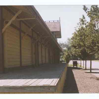 Photograph of the Springfield Chamber of Commerce building, former Train Depot, circa 1992