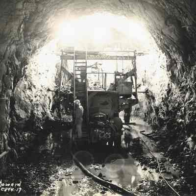 Photograph of Cougar Dam Construction, 1956