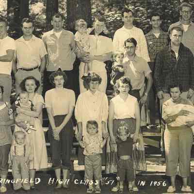 Photograph of Reunion Picnic of Springfield High Class of 51, 1956