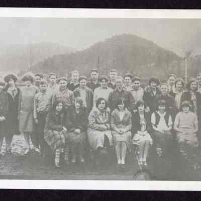 Photograph of class at Thurston High School, Thurston, Oregon, circa 1920s