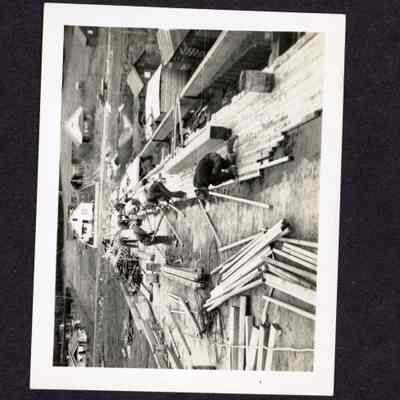 Photograph of Construction of a Bridge. February 23, 1937.