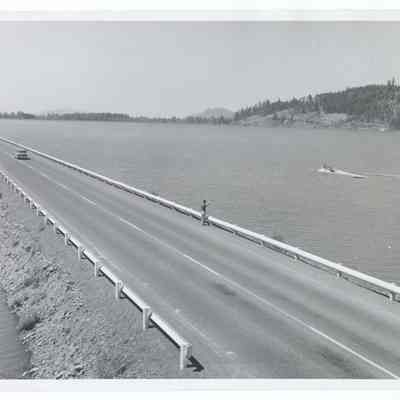 Photograph of Dexter Reservoir along Oregon Highway 58, Oregon, circa 1969