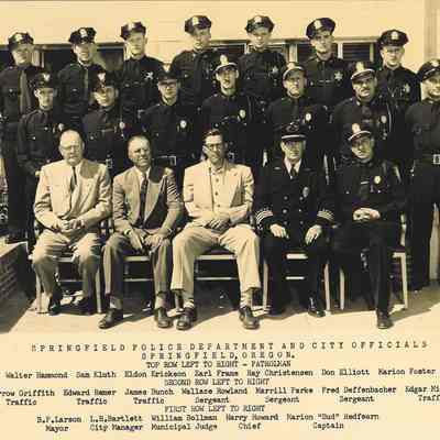 Photograph, Springfield Police Dept. & City Officials