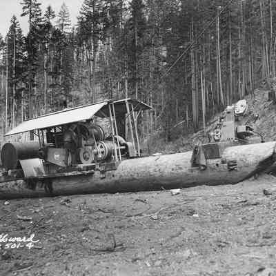 Photograph of Donkey Engine in Woods