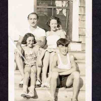 Photograph of a family, circa 1950