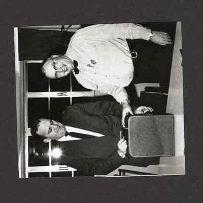 Photograph, City Manager Mr. Turner and Fire Chief, Undated